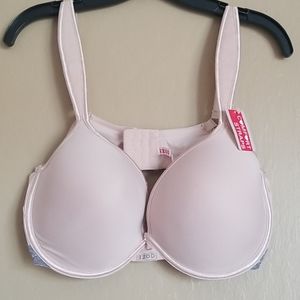 Izod 42D Bra Nude Grey Light Lace Comfort Straps